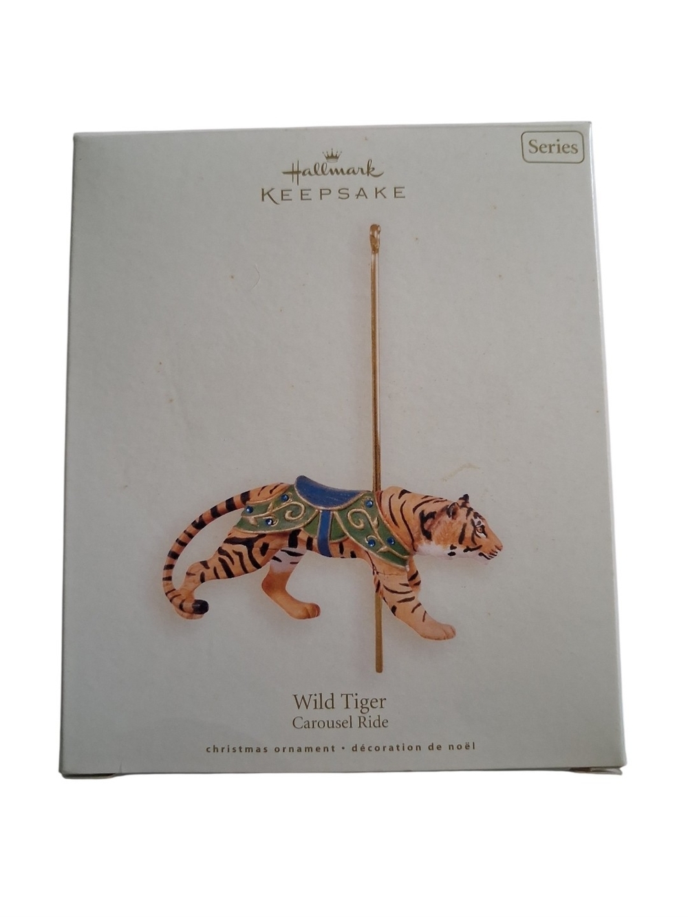 Wild Tiger Carousel Ride Ornament -